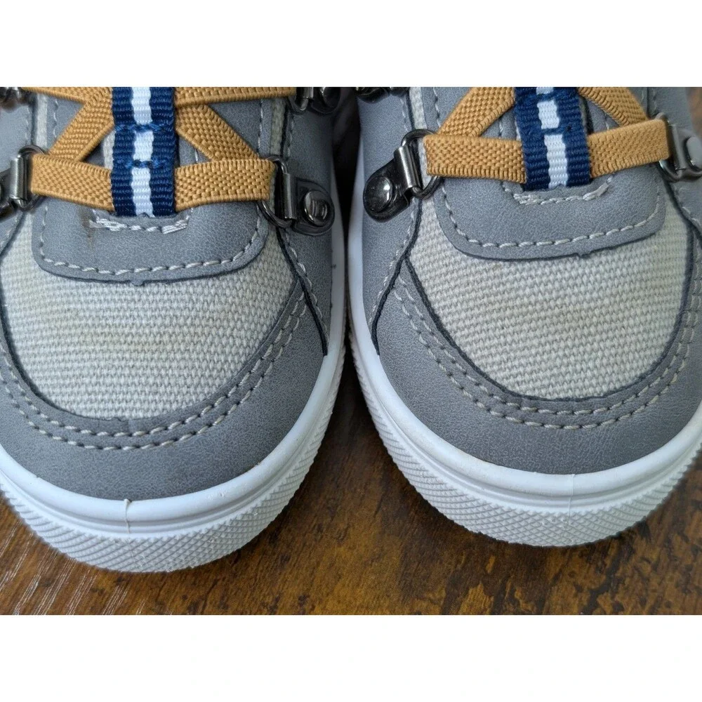 Oomphies Colton Boys Slip-On Shoes Grey Size 7C